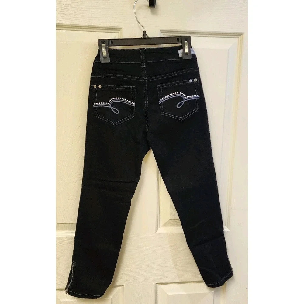 Girls Premium Justice Jeans Black Simply Low Size 12S